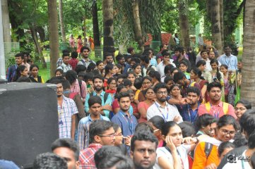 Nene Raju Nene Mantri Movie Team at K L University